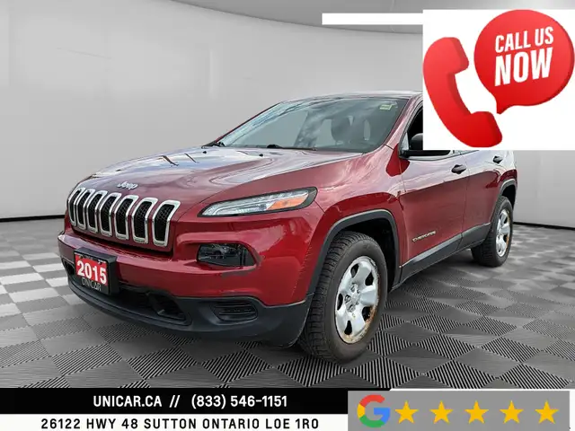 2015 Jeep Cherokee 4WD Sport Backup Cam Bluetooth Cruise