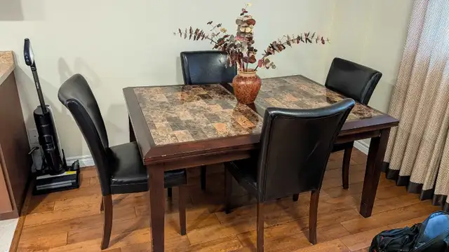 dining room set six chairs with insert for a table