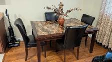 dining room set six chairs with insert for a table