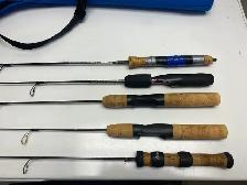 2-6’6" casting rods , 5 - ice fishing rods, 3- shimano spinning - Photo 2