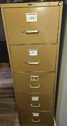 Vertical File Cabinet 5 Drawer Moving Sale $100 OBO