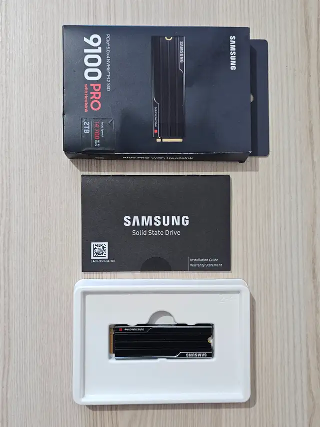 Samsung 9100Pro 2TB SSD w/Heatsink PCIe5 New only $480