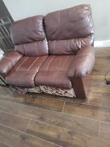 Leather loveseat recliner for sale - Photo 2