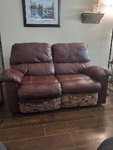 Leather loveseat recliner for sale - Photo 3