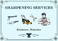 Sharpening service for knives, scissors, axes, mower blades