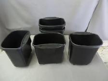 10 PETITS BACS DE RANGEMENT NOIR EPAIS SOLIDE TB ETAT