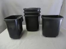 10 PETITS BACS DE RANGEMENT NOIR EPAIS SOLIDE TB ETAT - Photo 2