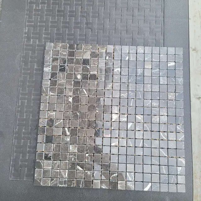 New Stilish Polished Marble 11-1/4 in. x 12-1/2 in. Mosaic Tile