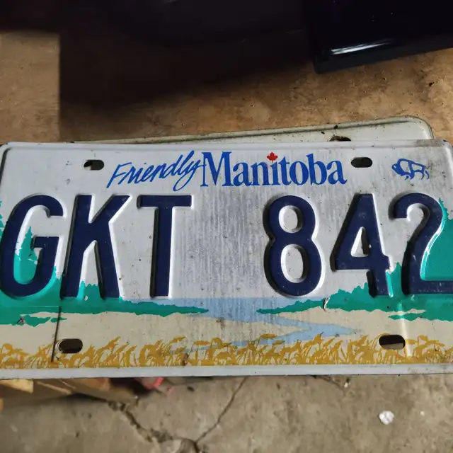 Manitoba license plate