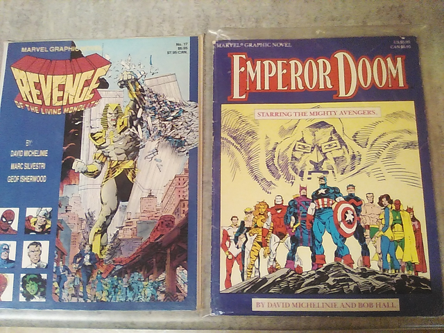 Marvel Graphic Novels Living Monolith 1985 Emperor Doom 1987