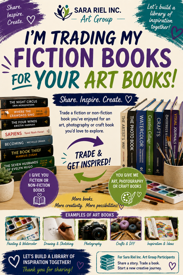 Trade Fiction books for Art books