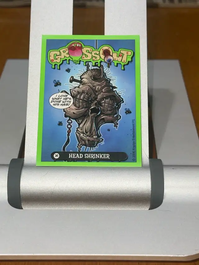 2006 Gross Out Trading Card #36 Head Shrinker - Kryptyx
