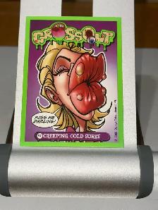 2006 Gross Out Trading Card #47 Creeping Cold Sores - Kryptyx