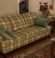 Beautiful Classic Plaid Sofa - Photo 2