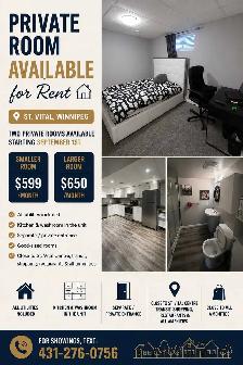 private room for rent
