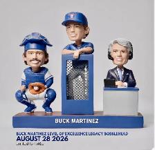 Buck Martinez commerative LEGACY bobblehead