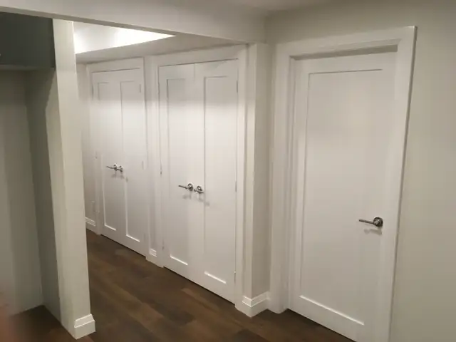 Baseboard, casing, doors, Ikea kitchen