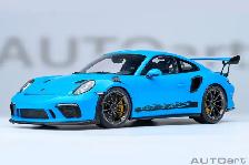 PORSCHE 911 (991.2) GT3 RS RIVIERA BLUE 1:18 BY AUTOART MODELS - Photo 2