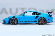 PORSCHE 911 (991.2) GT3 RS RIVIERA BLUE 1:18 BY AUTOART MODELS - Photo 3