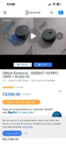 DEEBOT X9 PRO OMNI a vendre