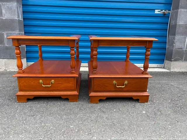 Solid Wood Matching Side Tables