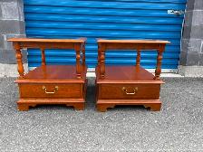 Solid Wood Matching Side Tables