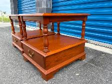Solid Wood Matching Side Tables - Photo 3