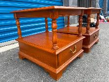 Solid Wood Matching Side Tables - Photo 4
