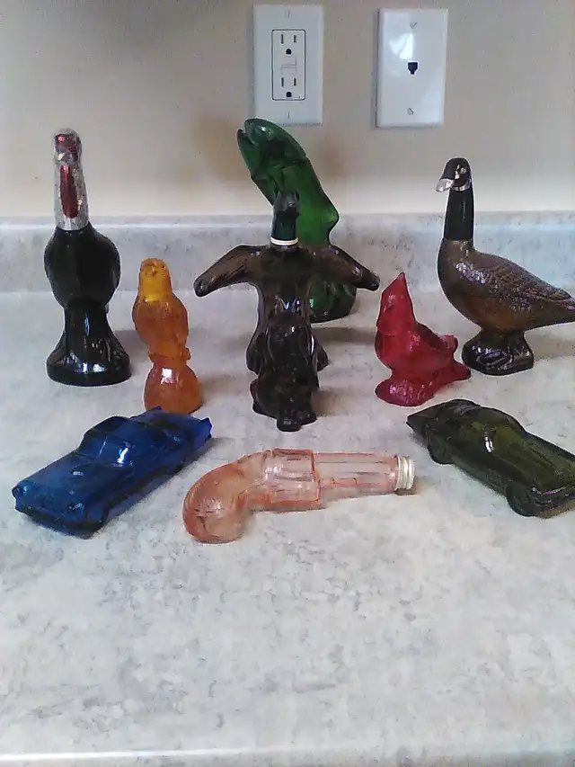 Vintage Antique Avon Cologne Bottle Collection Set of 9
