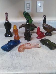 Vintage Antique Avon Cologne Bottle Collection Set of 9