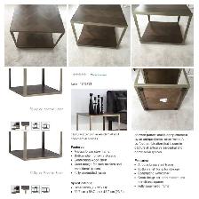 Mara Solid Acacia Wood End Table $300. Like new. - Photo 3