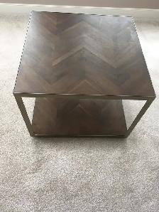 Mara Solid Acacia Wood End Table $300. Like new. - Photo 6