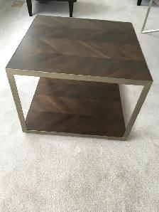 Mara Solid Acacia Wood End Table $300. Like new. - Photo 7