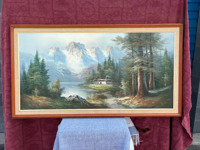 Large Mountain Picture on Canvas.