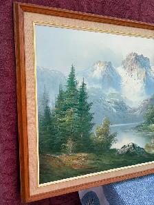 Large Mountain Picture on Canvas. - Photo 2