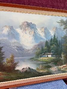 Large Mountain Picture on Canvas. - Photo 3
