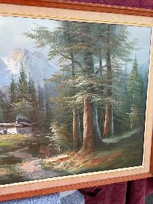 Large Mountain Picture on Canvas. - Photo 4