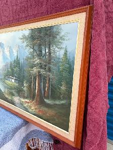 Large Mountain Picture on Canvas. - Photo 5