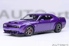 2023 DODGE CHALLENGER SRT SUPER STOCK PLUM CRAZY 1:18 BY AUTOART - Photo 2