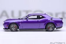 2023 DODGE CHALLENGER SRT SUPER STOCK PLUM CRAZY 1:18 BY AUTOART - Photo 5