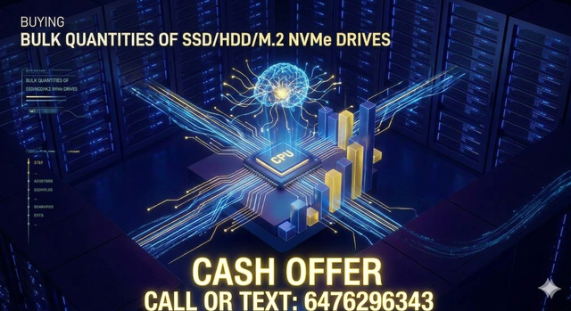 Top Cash Paid for Storage Drives – Bulk SSD, M.2 NVMe, SATA, SAS
