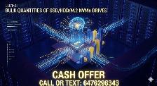 Top Cash Paid for Storage Drives – Bulk SSD, M.2 NVMe, SATA, SAS