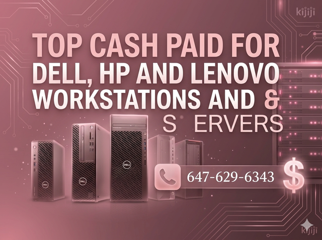 Bulk Cash Buy - Dell, HP & Lenovo Workstations & Servers