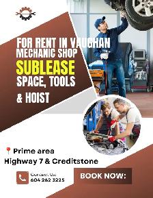 Mechanic Shop Sublease or Mechanic with own clientele