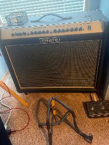 Crate flex wave 120 212 amp with footswitch