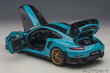 PORSCHE 911 (991.2) GT3 RS WEISSACH MIAMI BLUE 1:18 BY AUTOART - Photo 5