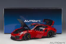 PORSCHE 911 (991.2) GT2 RS WEISSACH RED 1:18 SCALE AUTOART MODEL