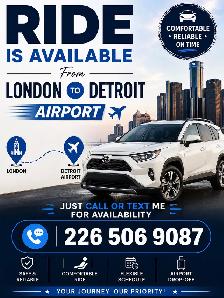 Ride Service from London to Detroit Airport