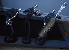 3 Piece decorative sculpture figurines set musicians - Photo 3