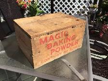 Vintage Magic Baking powder crate 1900-1930’s - Photo 3